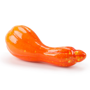 Dovleac lung, lucios, 15 cm, portocaliu